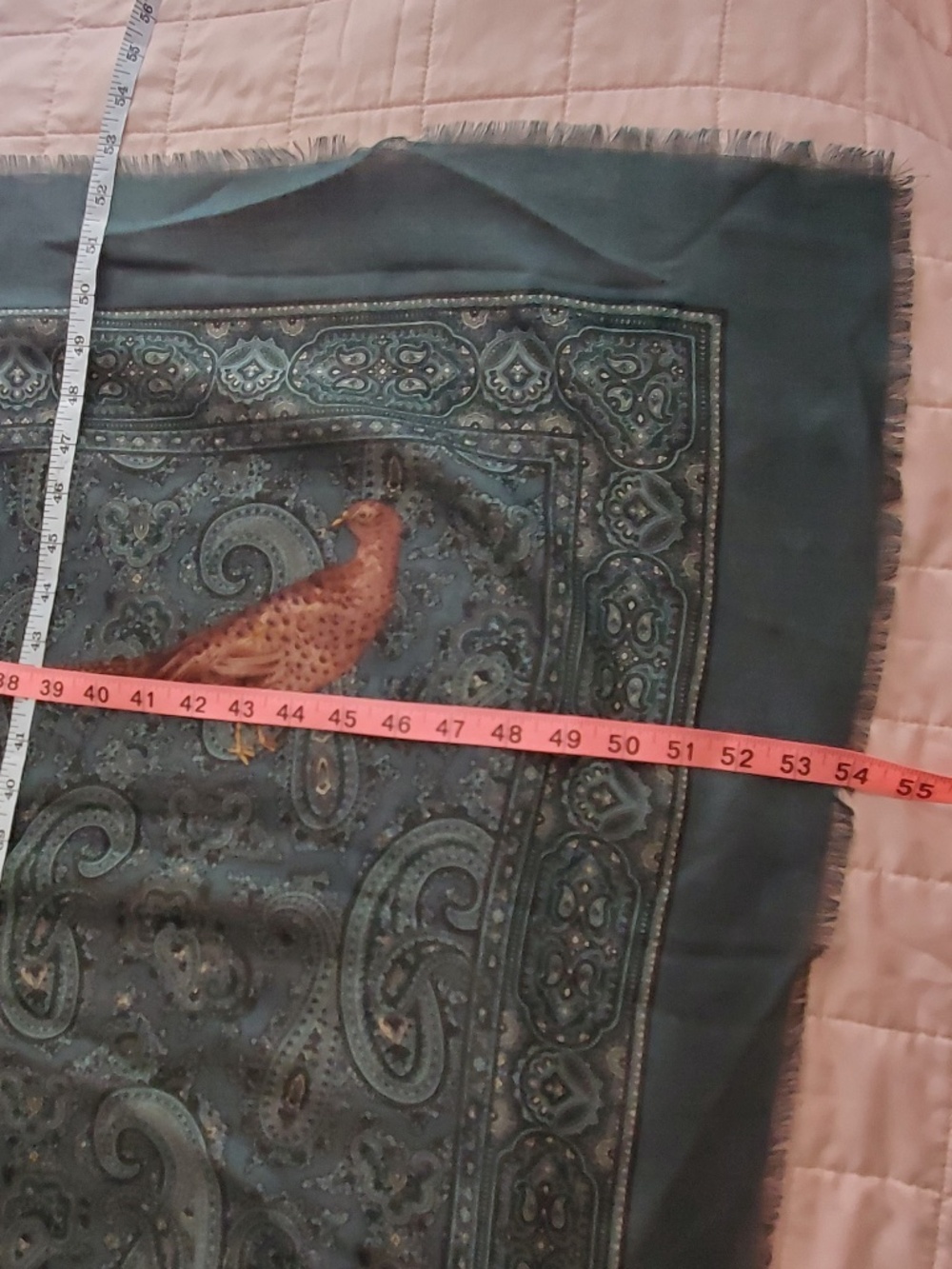 Vintage Georges Rech bird motif scarf, fair condition - Picture 4 of 13